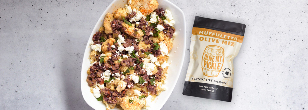 Curry and Olive Oil Roasted Cauliflower}