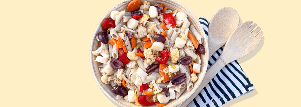 Gluten Free Fermented Vegetable Pasta Salad}
