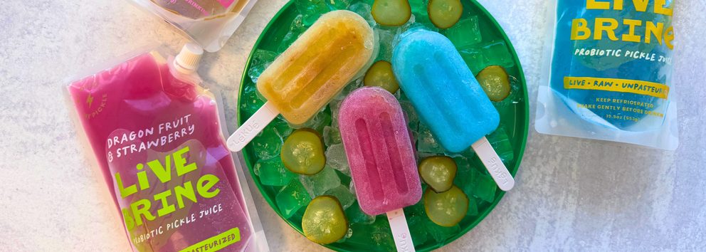 Probiotic Pickle Juice Popsicles}