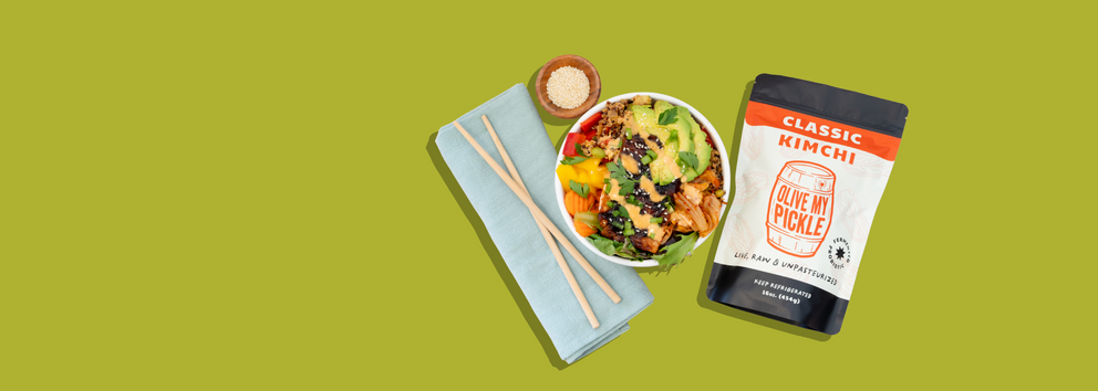 Salmon Kimchi Power Bowl}