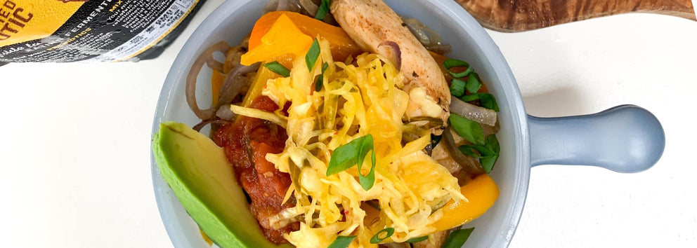 Whole30 Recipe: Southwest Chicken Noodle Bowl}