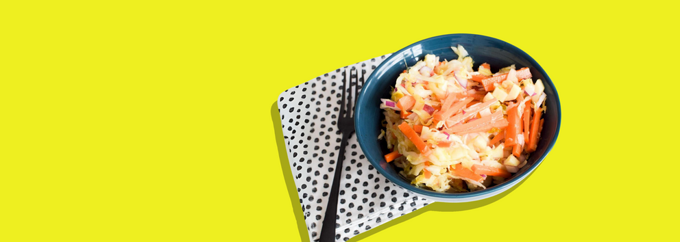 Sweet & Savory Sauerkraut Salad}