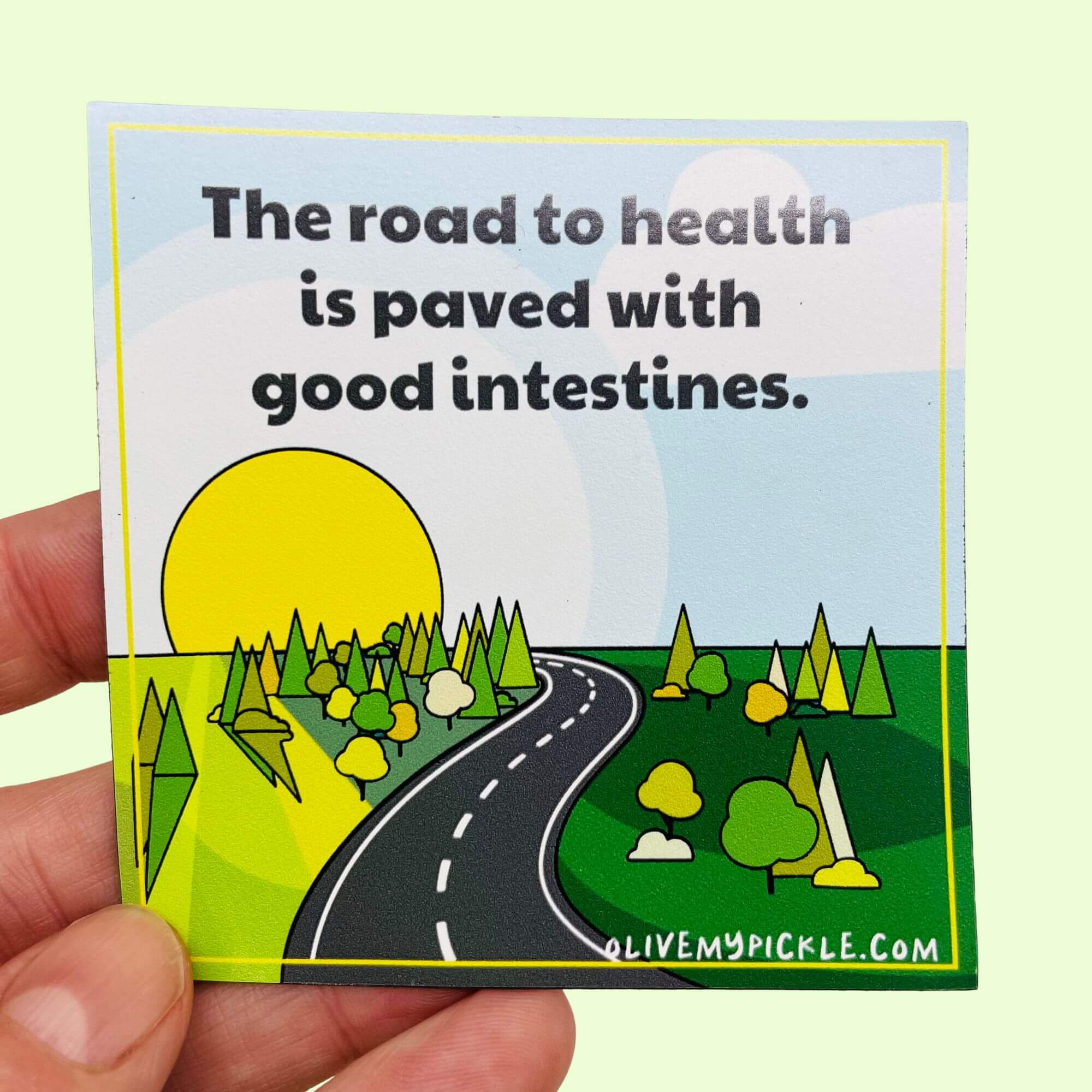 The road to health Fridge Magnet