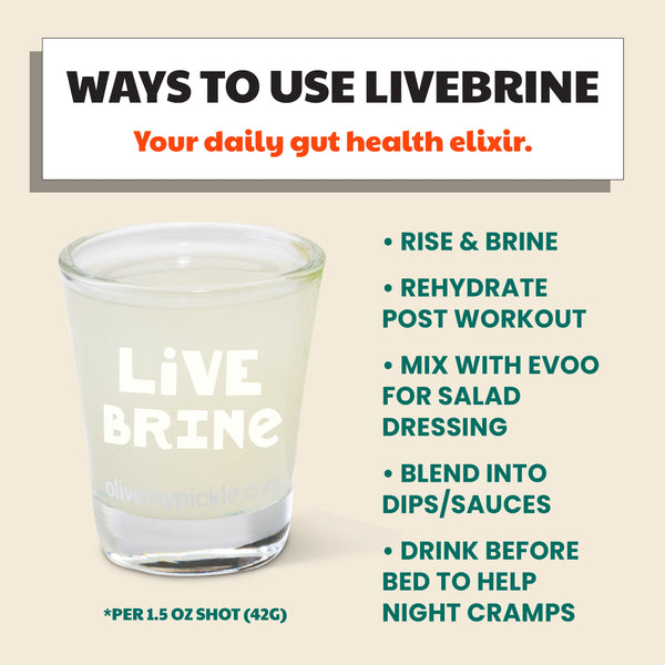 LiveBrine Probiotic Classic Kosher Dill Pickle Juice