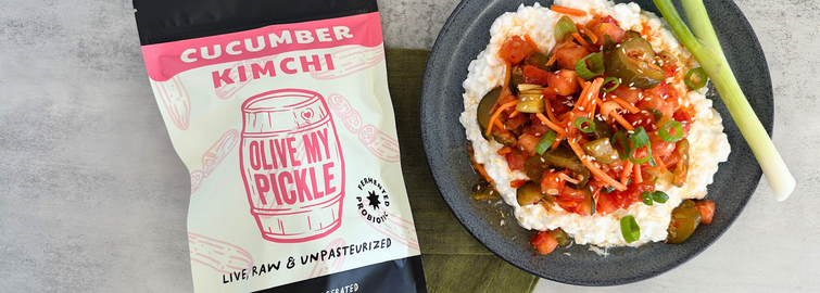 Cucumber Kimchi Pico de Gallo