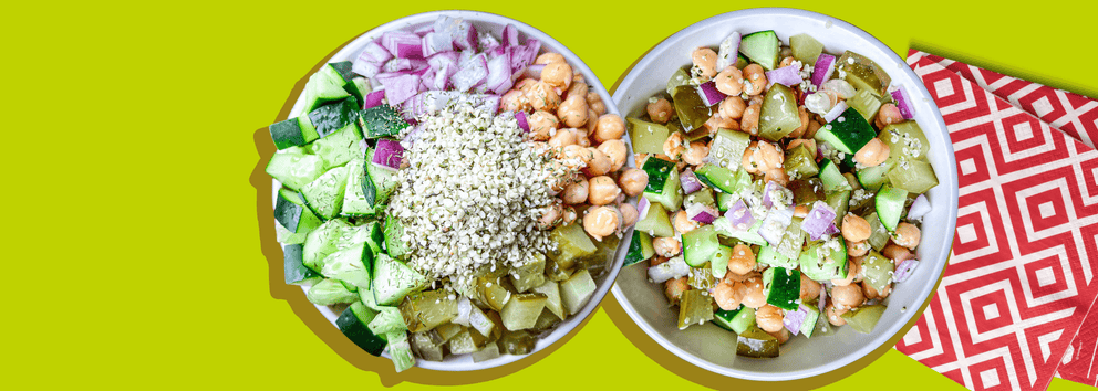 Dill Pickle Chickpea Salad}