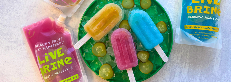 Probiotic Pickle Juice Popsicles