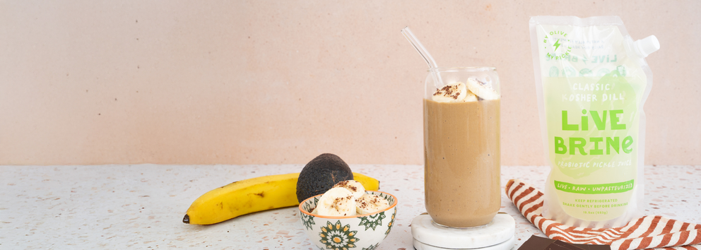 Chocolate Avocado & Nut Butter Smoothie}