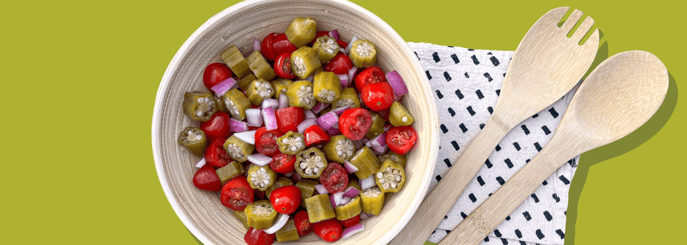 Fermented Okra Salad}