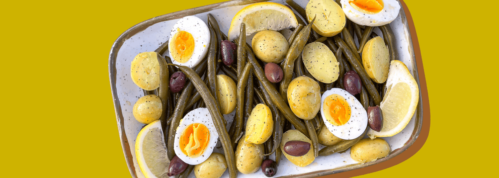 Spicy Green Bean Potato Salad}