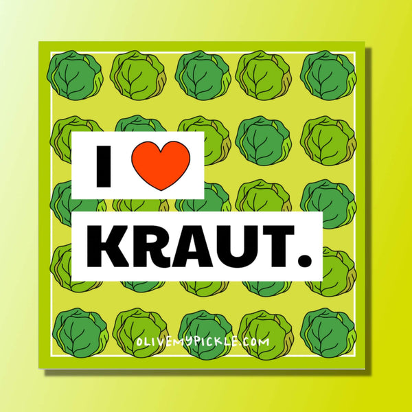 I heart kraut Sticker