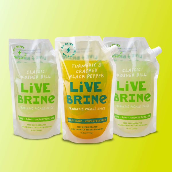 The Other LiveBrine Probiotic Pickle Juice Bundle 3 Pack