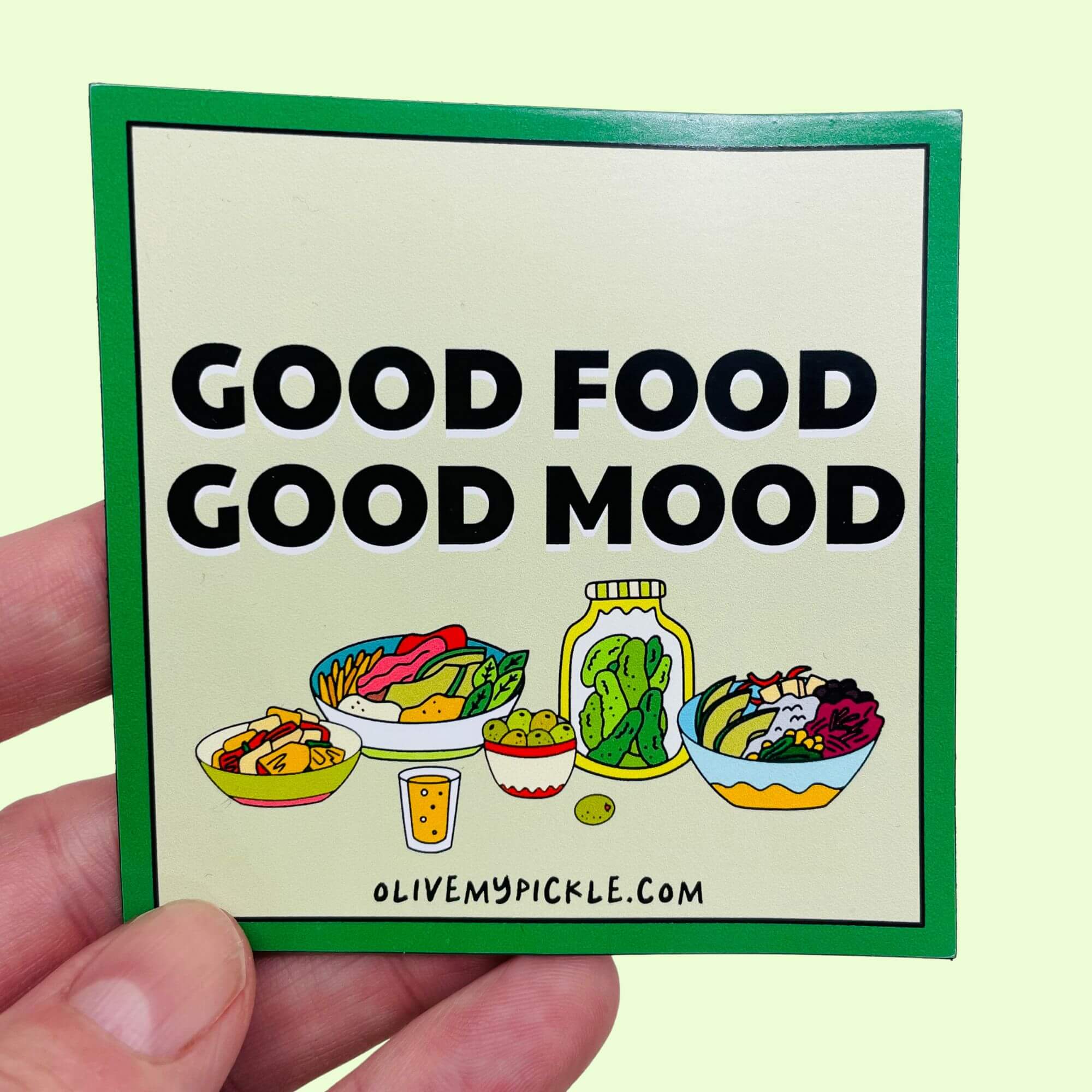 Good Food Good Mood Fridge Magnet