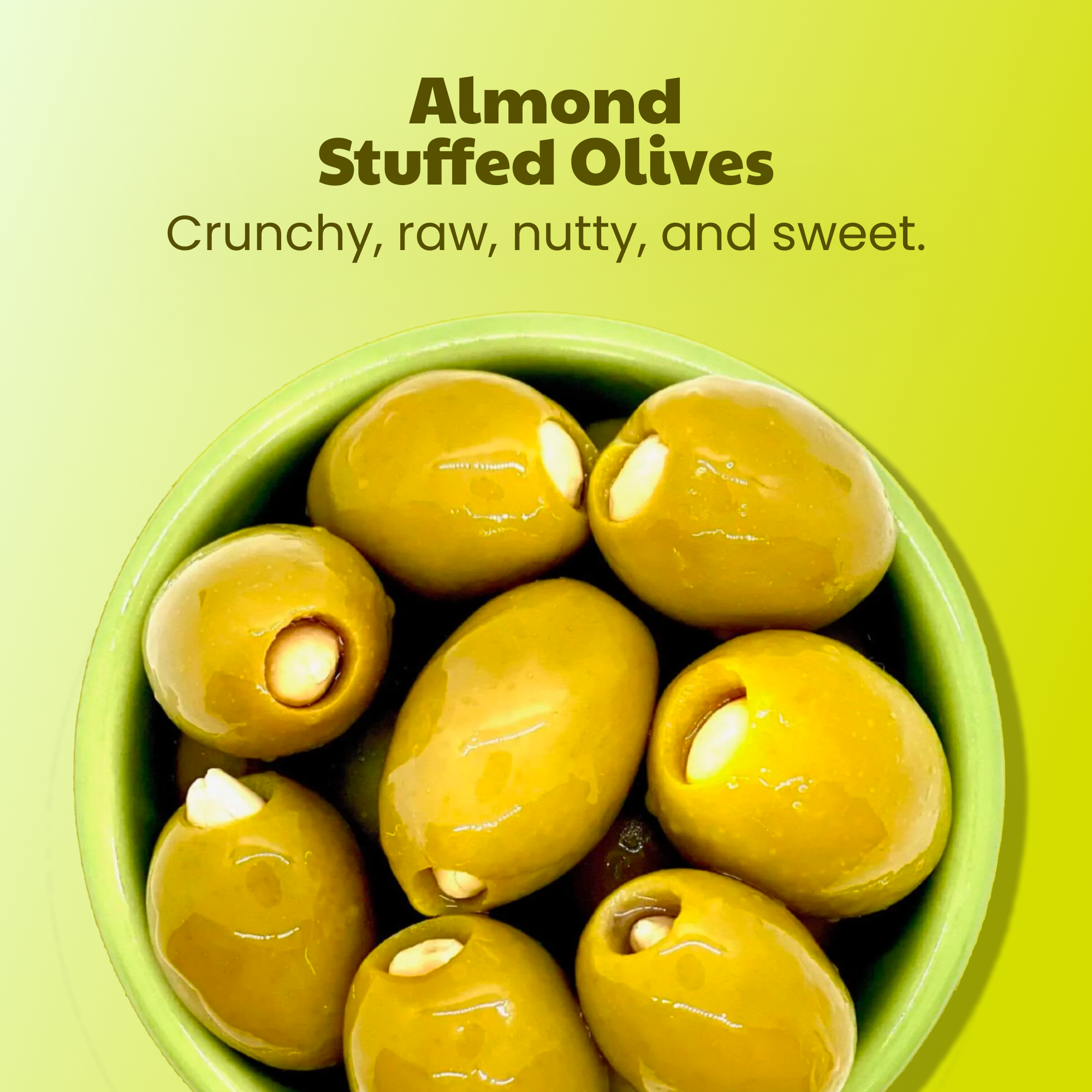 Almond Stuffed Olives (3 PACK)