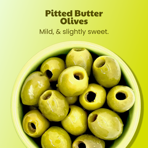 Pitted Castelvetrano "Butter" Olives (3 PACK)