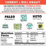 Carrot + Dill Fermented Sauerkraut (3 PACK)