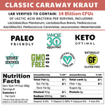 Classic Caraway Fermented Sauerkraut (3 PACK)