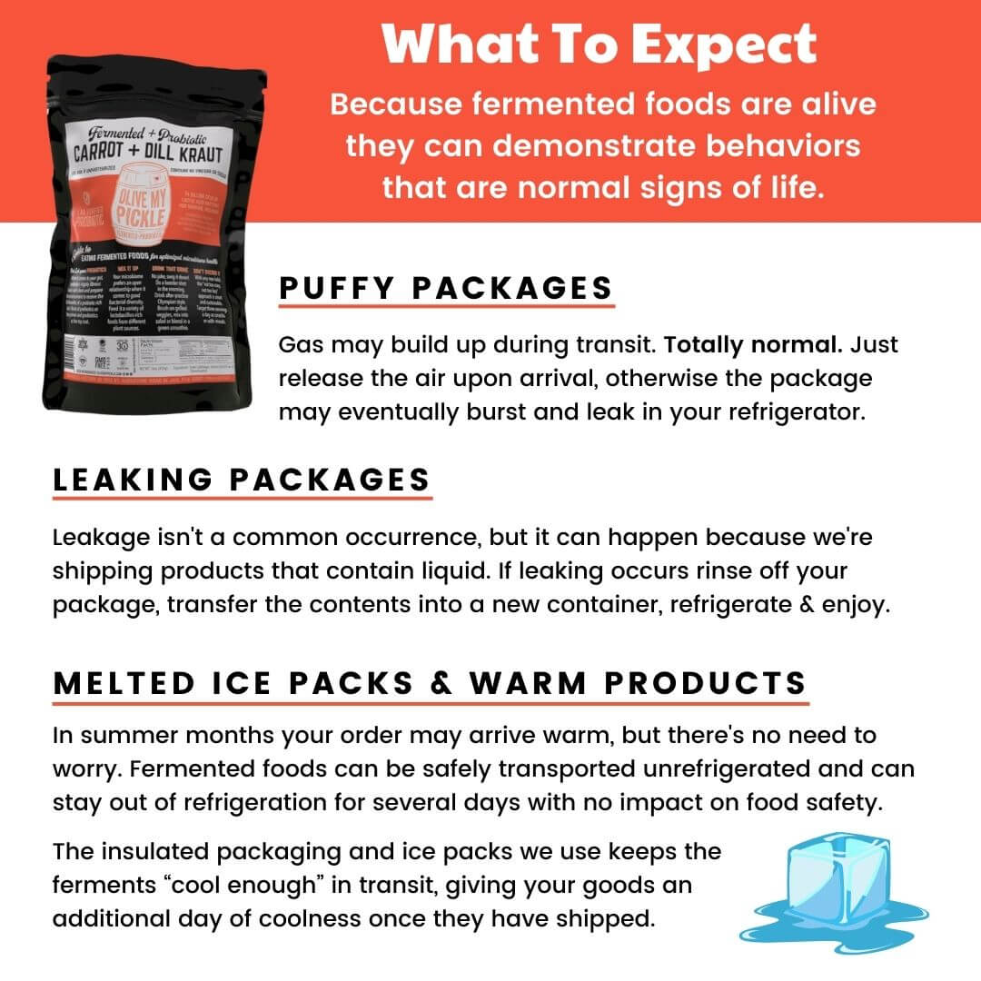 Carrot + Dill Fermented Sauerkraut (3 PACK)