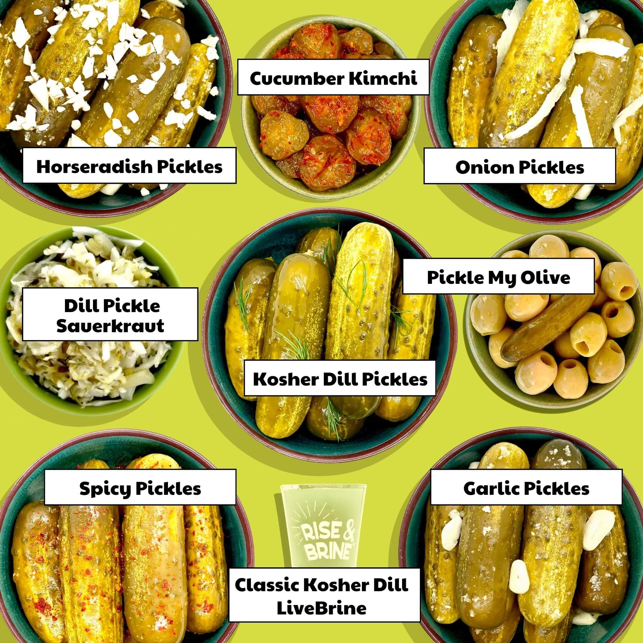Pickle Items Everything Pickles | Naturally Fermented Pickle Foods - 9 Pack
