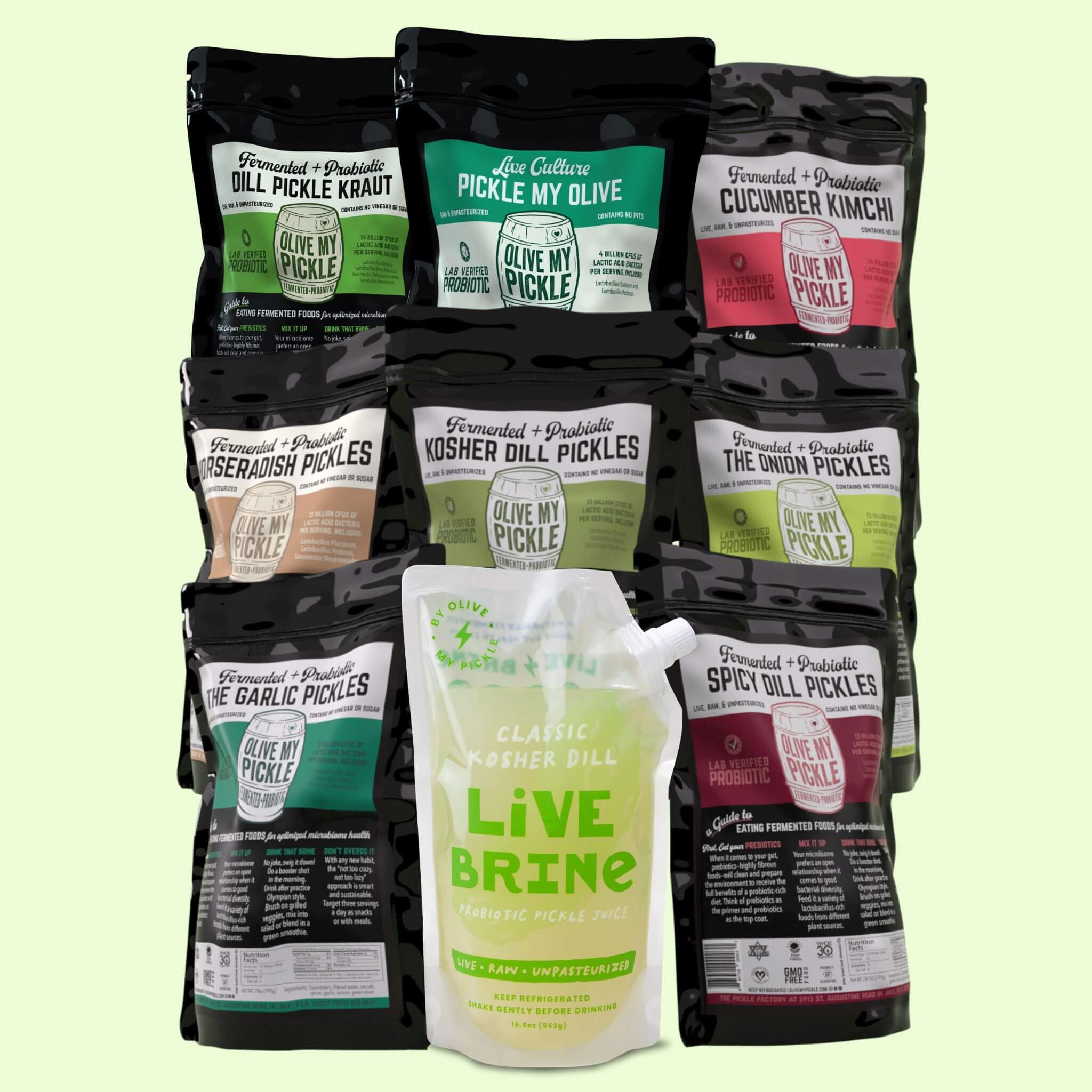 Everything Pickles Naturally Fermented Pickle Foods 9 Pack