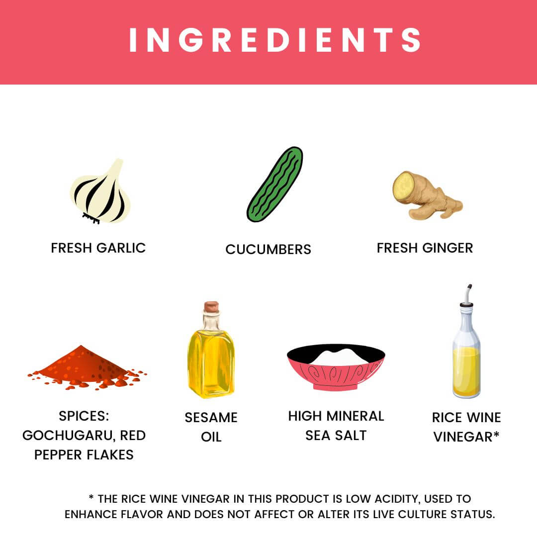 Cucumber Fermented Kimchi (3 PACK)