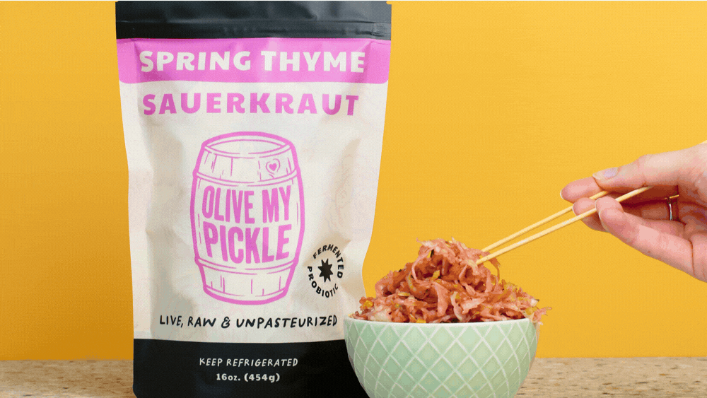 Spring Thyme Sauerkrraut, pickle, fermented food