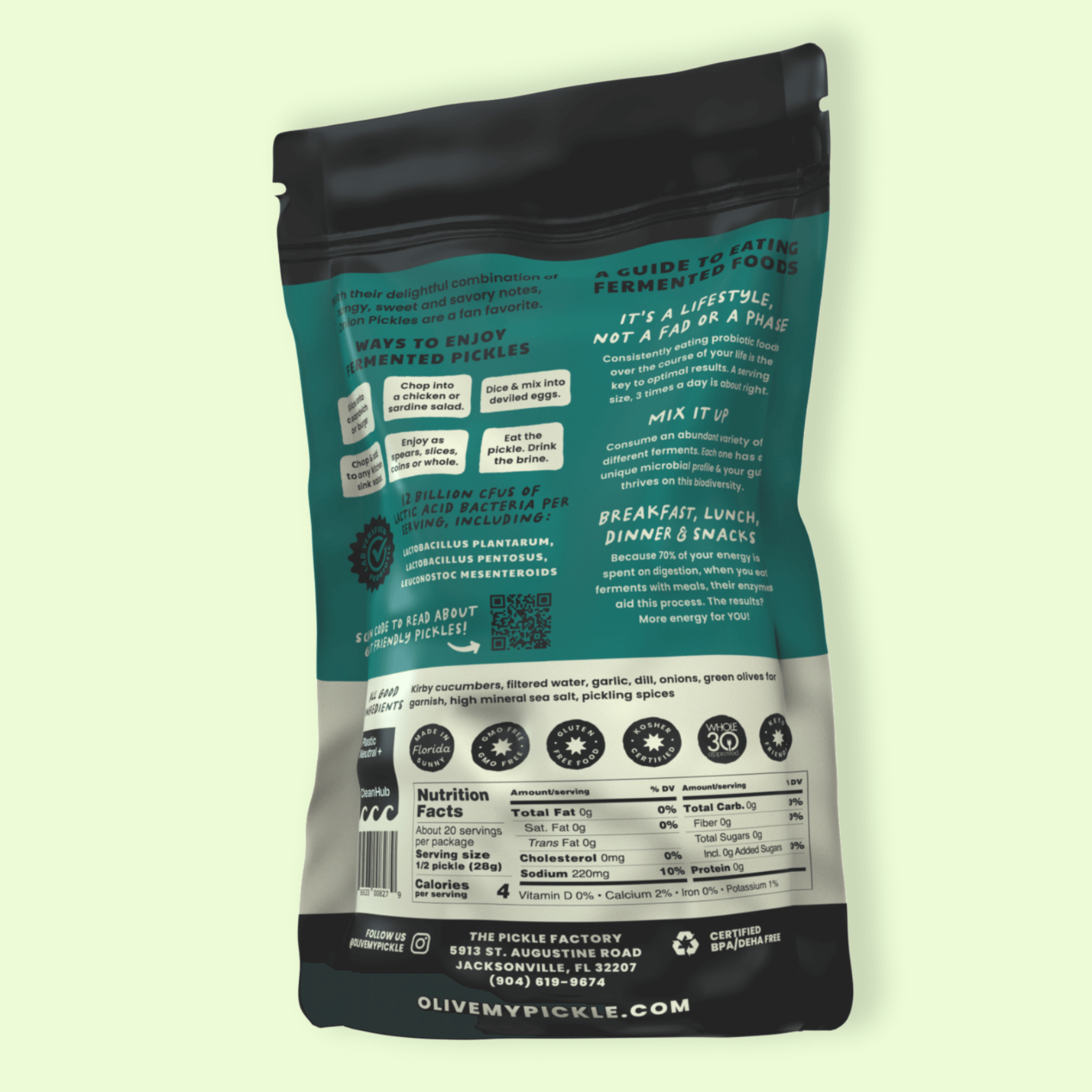 Fermented Onion Pickles in Probiotic Brine Olive My Pickle