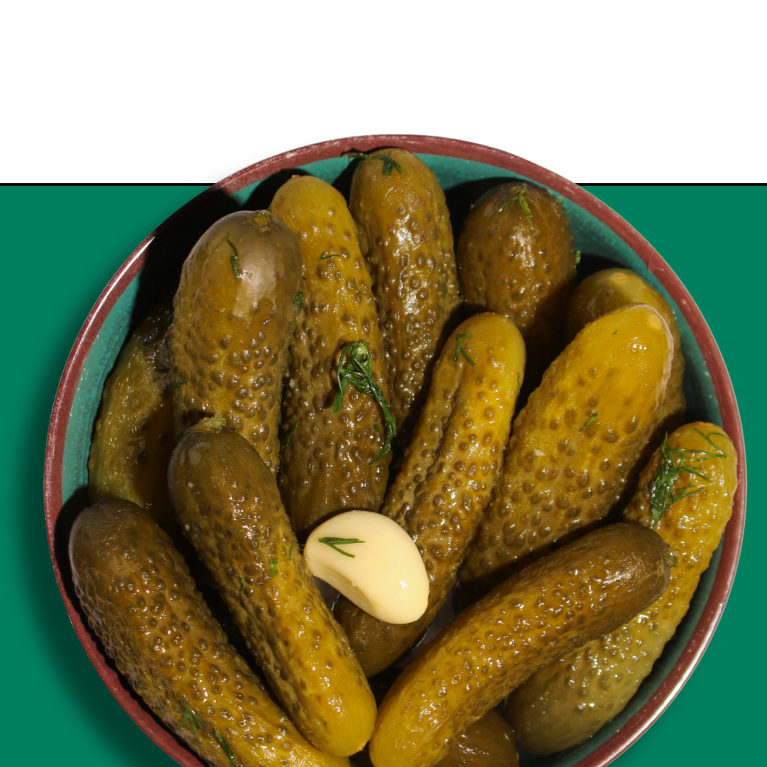 Garlic and Dill Gherkins