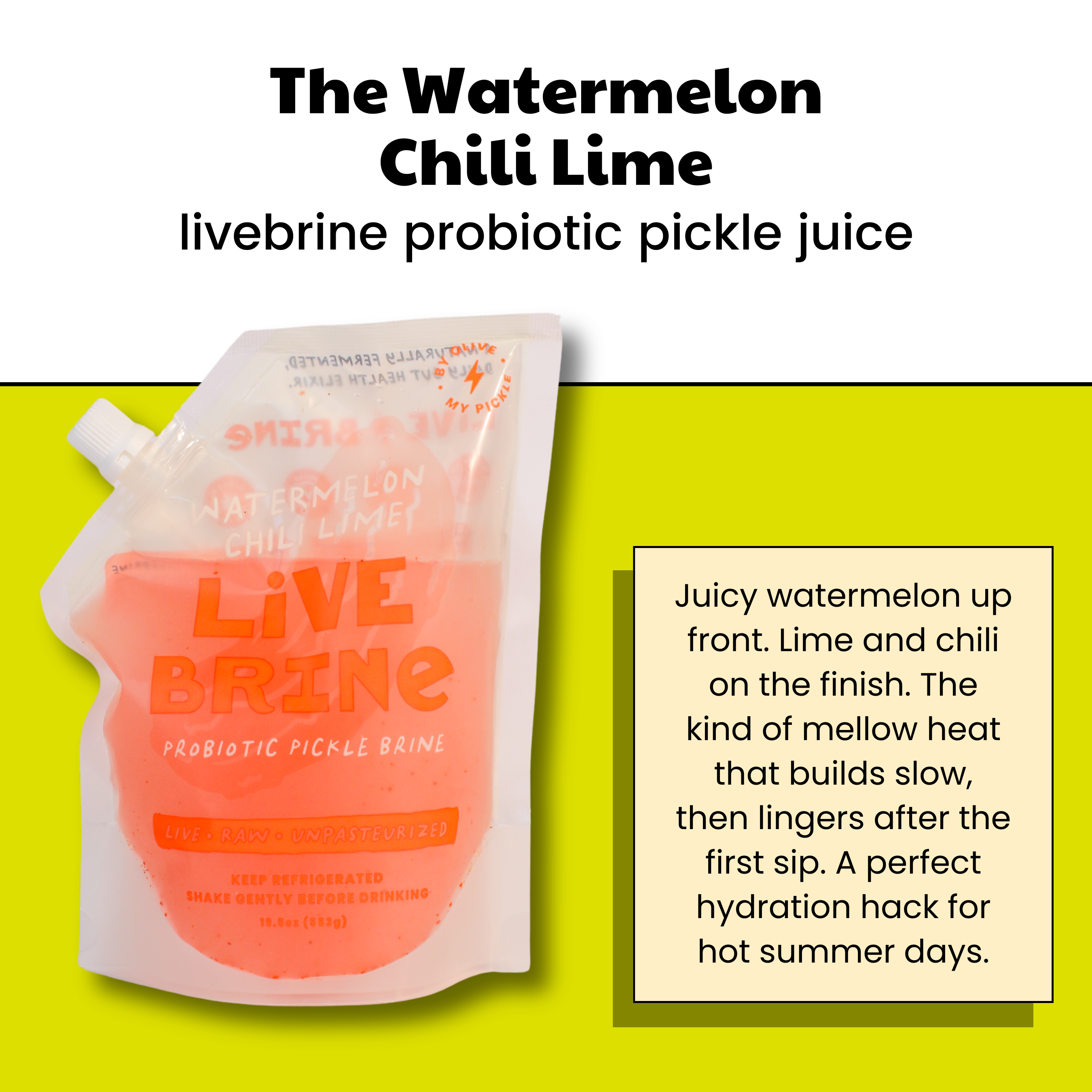 Watermelon Chili Lime LiveBrine flavor details
