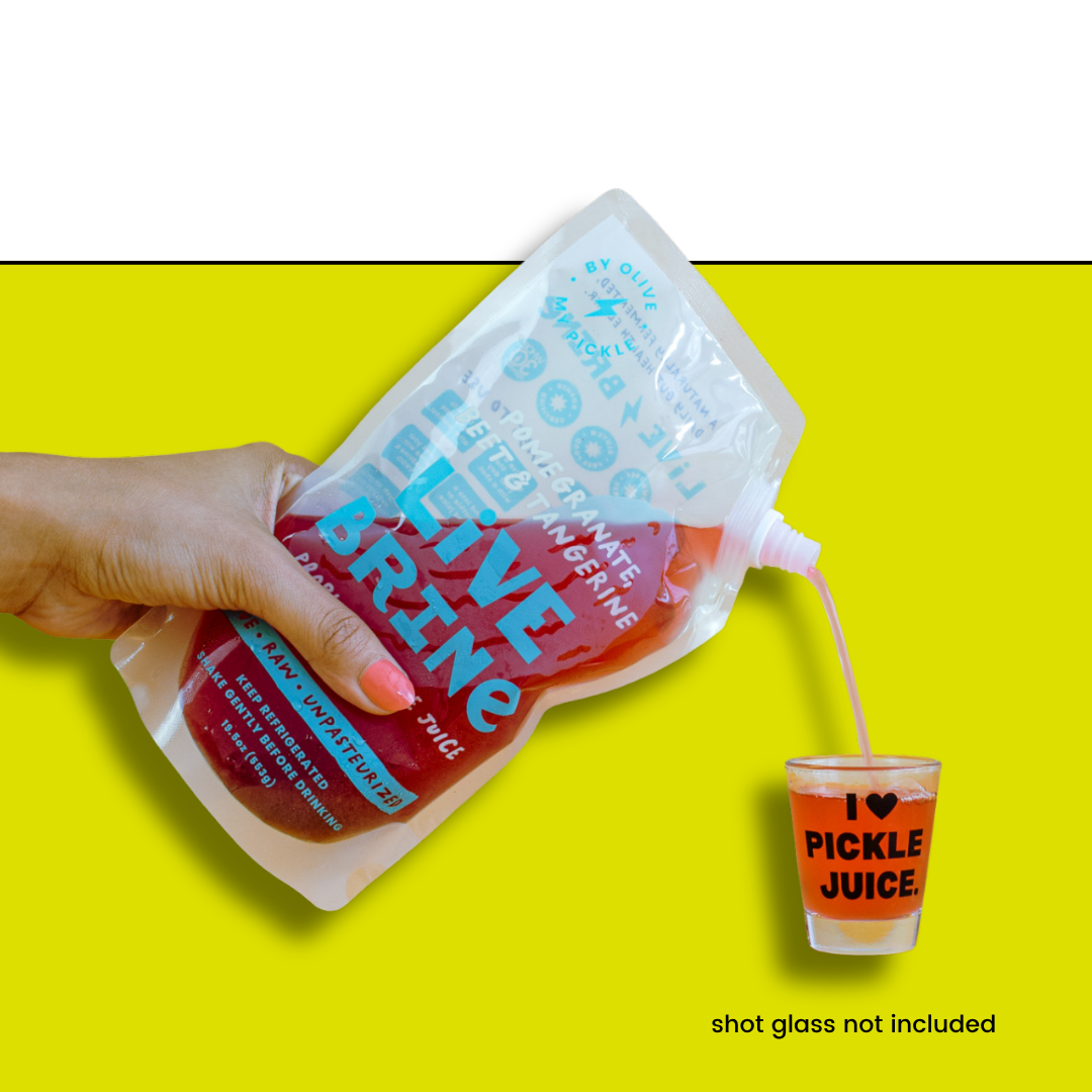 LiveBrine Probiotic Pickle Juice: Pomegranate, Beet & Tangerine