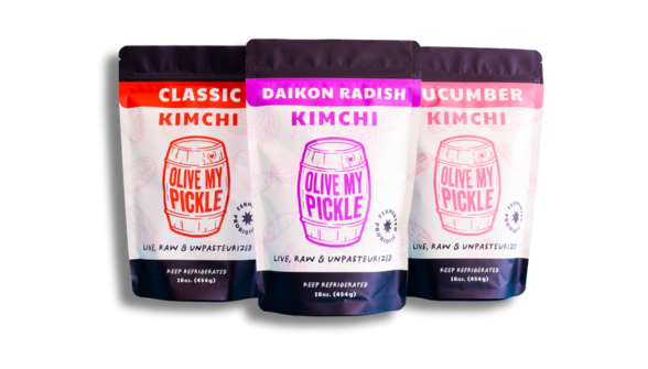 Kimchi trio set: classic, dakon radish, kimchi pickle.