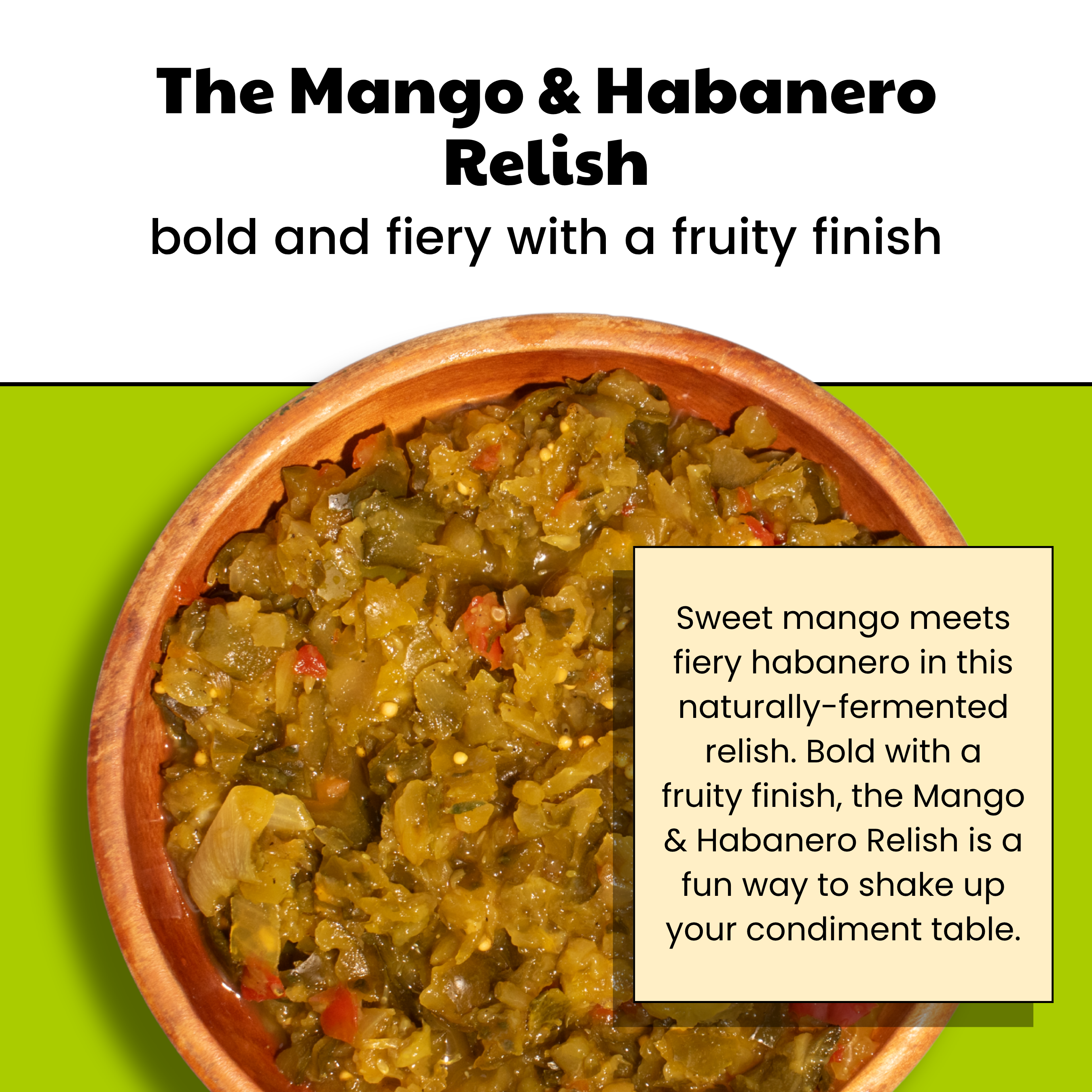 Mango and Habanero Relish product benefits
