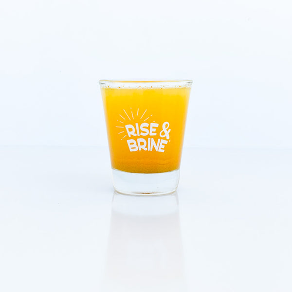 Rise & Brine Pickle Juice Shot Glass